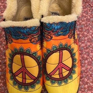 Colorful Peace Sign Loafers